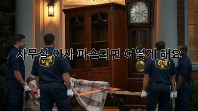 사무실 이사, 파손되면 어떻게 해요?